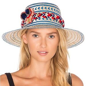 Guanabana Guajiro Hat in Natural and Blue